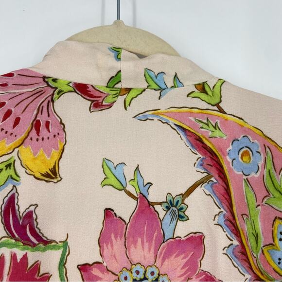 New Zara Blogger Favorite Belted Floral Printed Kimono Size Small - Picture 10 of 16